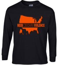 Load image into Gallery viewer, Long sleeve Week Without Violence
