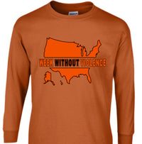 Load image into Gallery viewer, Long sleeve Week Without Violence
