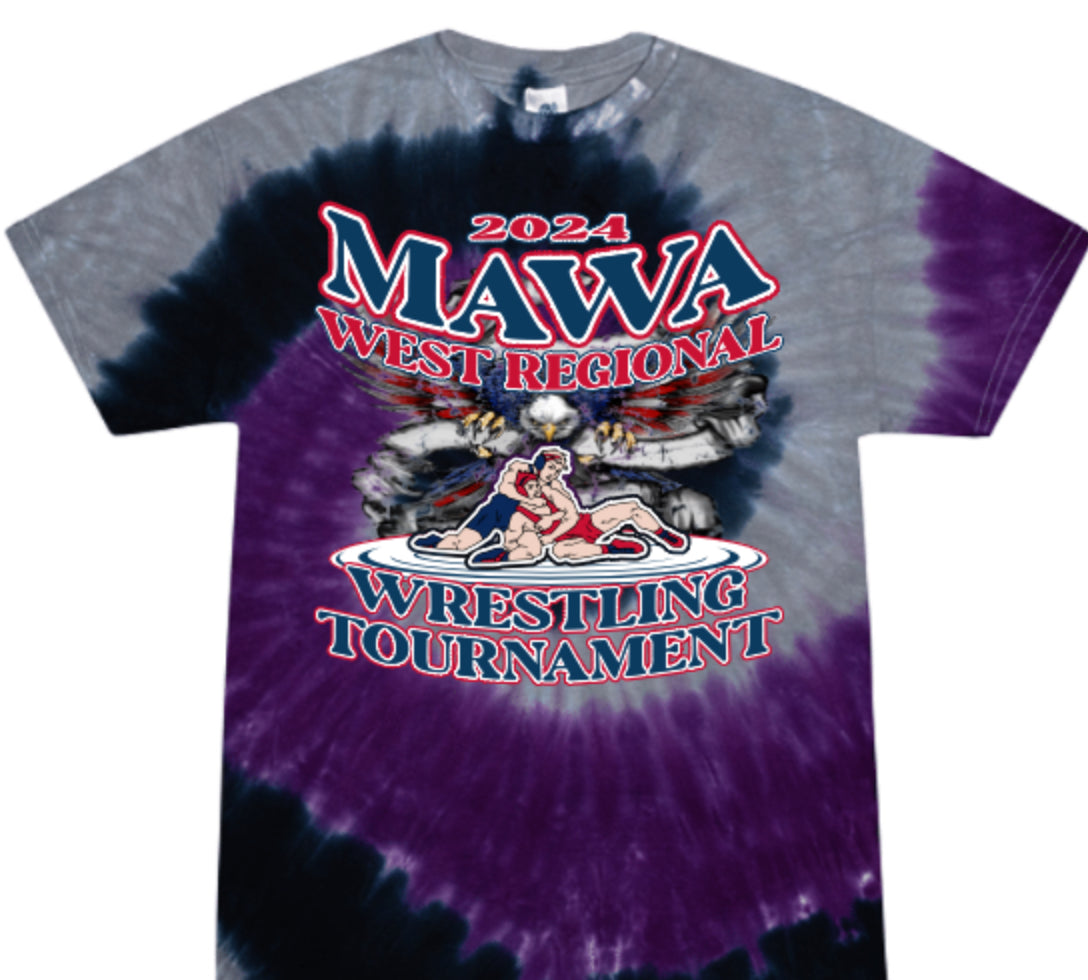 Magic tie dye with Mawa logo