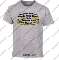 Load image into Gallery viewer, winner are not people who never fail but rather people who never quit
