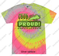 Load image into Gallery viewer, cheerleading we&#39;re loud and we&#39;re proud

