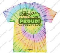 Load image into Gallery viewer, cheerleading we&#39;re loud and we&#39;re proud
