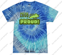 Load image into Gallery viewer, cheerleading we&#39;re loud and we&#39;re proud
