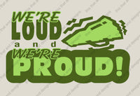 Load image into Gallery viewer, cheerleading we&#39;re loud and we&#39;re proud
