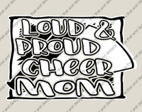 Load image into Gallery viewer, cheerleading loud proud cheer mom
