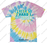 Load image into Gallery viewer, cheerleading I cheer so hard I sweat glitter
