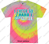 Load image into Gallery viewer, cheerleading I cheer so hard I sweat glitter

