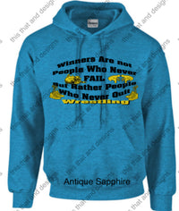 Load image into Gallery viewer, hoodies wrestling winners are not people who never fail
