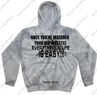 Load image into Gallery viewer, hoodies wrestling once you&#39;ve watch your kid wrestle
