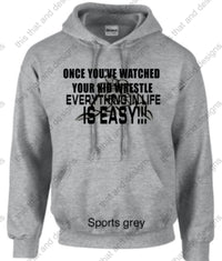 Load image into Gallery viewer, hoodies wrestling once you&#39;ve watch your kid wrestle
