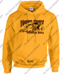 Load image into Gallery viewer, hoodie wrestling taught times won&#39;t last tough people will
