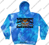 Load image into Gallery viewer, hoodie wrestling blood and sweat equals victory
