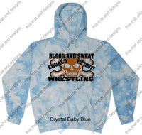 Load image into Gallery viewer, hoodie wrestling blood and sweat equals victory
