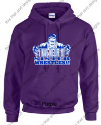 Load image into Gallery viewer, wrestling hoodie I have no life my sister wrestles
