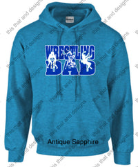 Load image into Gallery viewer, wrestling hoodie wrestling dad
