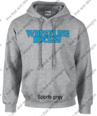 Load image into Gallery viewer, wrestling hoodie wrestling rocks
