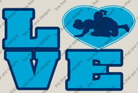 Load image into Gallery viewer, wrestling hoodie love
