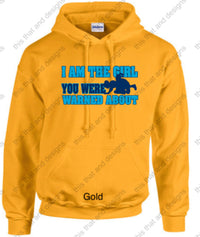 Load image into Gallery viewer, wrestling hoodie I am the girl you were warned about
