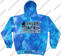 Load image into Gallery viewer, hoodie wrestling this girl can pin
