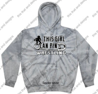 Load image into Gallery viewer, hoodie wrestling this girl can pin
