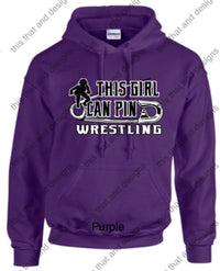 Load image into Gallery viewer, hoodie wrestling this girl can pin
