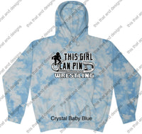 Load image into Gallery viewer, hoodie wrestling this girl can pin
