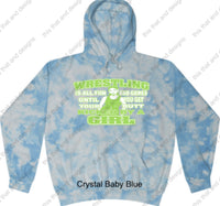 Load image into Gallery viewer, wrestling hoodie its all fun and games till you get your butt kicked by a girl
