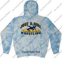 Load image into Gallery viewer, wrestling hoodie just a girl that loves wrestling

