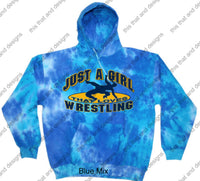 Load image into Gallery viewer, wrestling hoodie just a girl that loves wrestling

