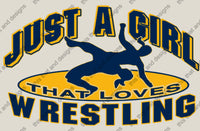 Load image into Gallery viewer, wrestling hoodie just a girl that loves wrestling
