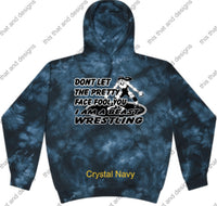 Load image into Gallery viewer, wrestling hoodie don&#39;t let the pretty face fool you
