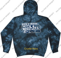 Load image into Gallery viewer, wrestling hoodie don&#39;t mess with a wrestlers little sister
