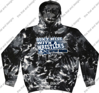 Load image into Gallery viewer, wrestling hoodie don&#39;t mess with a wrestlers little sister
