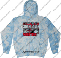 Load image into Gallery viewer, wrestling hoodie anyone can be a cheerleader
