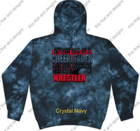 Load image into Gallery viewer, wrestling hoodie anyone can be a cheerleader
