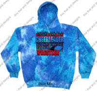 Load image into Gallery viewer, wrestling hoodie anyone can be a cheerleader
