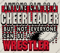 Load image into Gallery viewer, wrestling hoodie anyone can be a cheerleader
