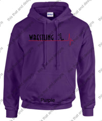 Load image into Gallery viewer, wrestling hoodie heartbeat
