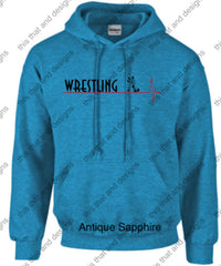 Load image into Gallery viewer, wrestling hoodie heartbeat
