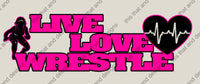 Load image into Gallery viewer, wrestling hoodie live love wrestle
