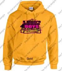 Load image into Gallery viewer, wrestling hoodie I don&#39;t chase boys I pin them
