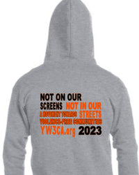 Load image into Gallery viewer, Zip up hoodie Week Without Violence
