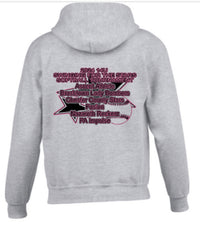 Load image into Gallery viewer, Swinging for the stars grey Hoodie
