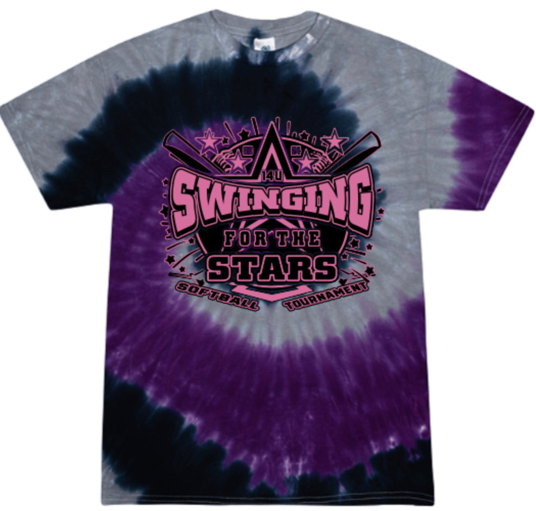 Swinging for the stars Purple and black TD