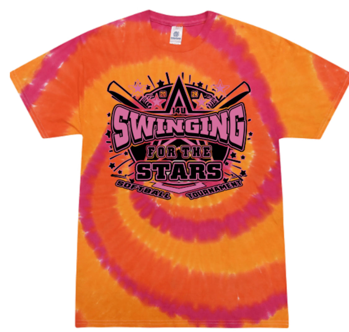 Swinging for the stars orange and pink TD