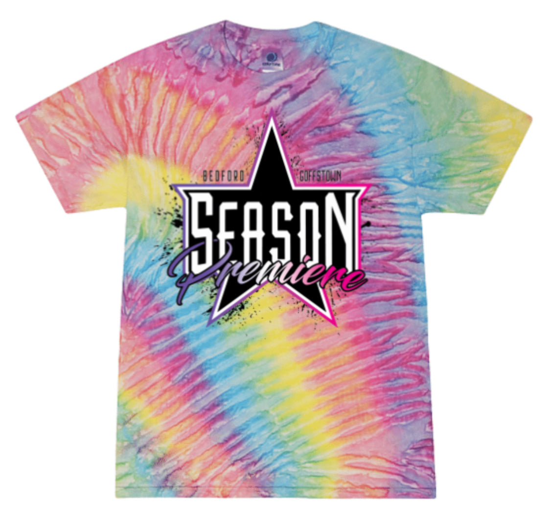 Rainbow tie dye Cotton Short Sleeve T-Shirt