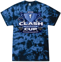Load image into Gallery viewer, Short Sleeve Navy Tie Dye Clash for the Cup t-shirt
