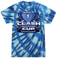 Load image into Gallery viewer, Short Sleeve Serenity Tie Dye Clash for the Cup t-shirt

