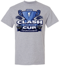 Load image into Gallery viewer, Short Sleeve Gray Clash for the Cup t-shirt
