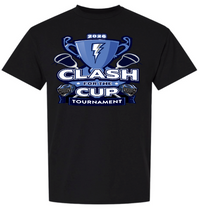 Load image into Gallery viewer, Short Sleeve black Clash for the Cup t-shirt

